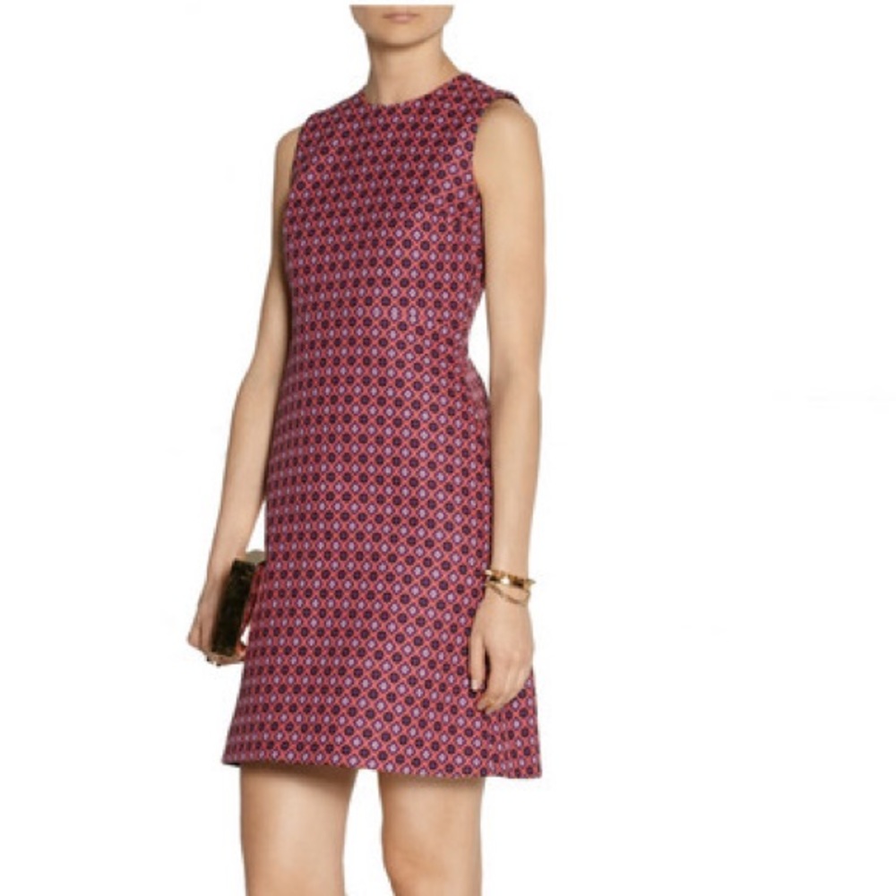 Victoria Beckham Geometric Cotton Jacquard Dress